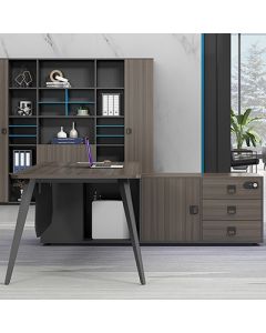 TAB - 1PC - Pack of Table and office cabinet executed in wood and formica - MAM26112104