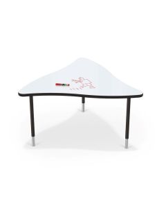 Triangular Formica Activity Dining Table with Adjustable Metal Legs – Creative Modern Table by Maimo Furniture-MAM1118202520