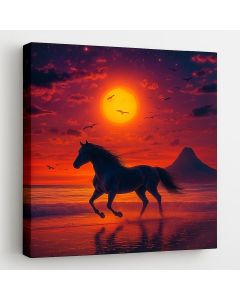 Majestic Horse at Sunset Beach – Maimo Art- MAM0910202528