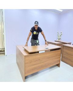 Executive Office Desk in Formica Finish with Cable Port – Modern Workspace Furniture by Maimo Furniture-MAM1125202511