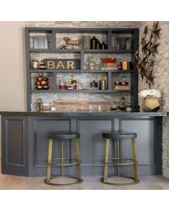 Luxury Bar Cabinet with Counter & Shelves | Modern Home Bar | Maimo Furniture MAM2510202502