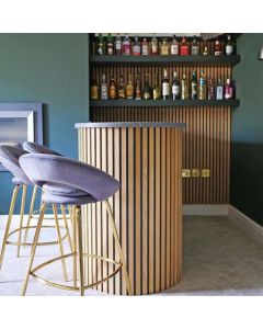 Luxury Wooden Bar Cabinet with Shelves | Modern Home & Hotel Bar Counter | Maimo Furniture MAM2510202504
