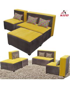 KIZ-FY1 - 100 Percent Velour, Modern KIZO Comfortable Sofa Set - MAM21032001