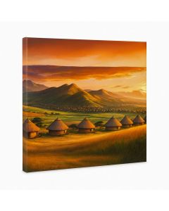 African Village Landscape Art – Maimo Furniture- MAM091020252
