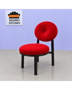 Luna Round Upholstered Dining Chair-MAM1909202608