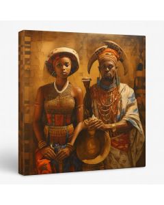 African Royal Couple Art – Traditional Heritage by Maimo Furniture- MAM091020254