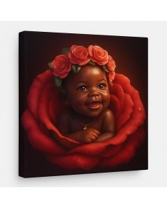 African Baby in Rose Art – Innocence & Beauty by Maimo Furniture- MAM091020259