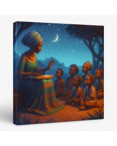 African Storytelling Night Art – Cultural Wisdom by Maimo Furniture- MAM0910202511