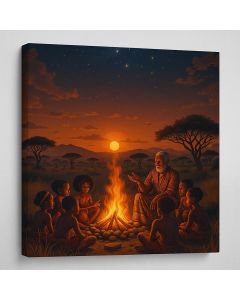 African Storytelling by the Fire – Maimo Cultural Art- MAM0910202538