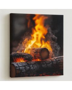 Campfire Flames – Warm Nature Wall Art by Maimo- MAM0910202546
