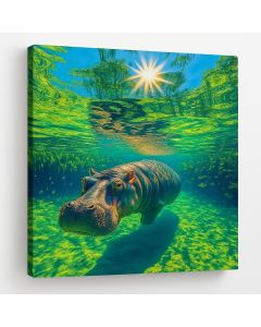 Underwater Hippo Art – Maimo Furniture- MAM0910202560