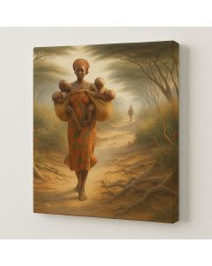 African Mother with Four Babies Art – Maimo Furniture- MAM0910202567