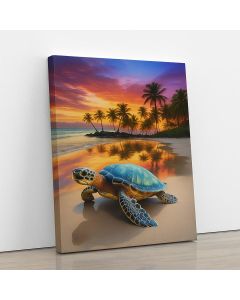 Sea Turtle on Tropical Beach Art – Maimo Furniture- MAM0910202569