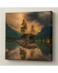 Lightning Over Mountain Lake Art – Maimo Furniture- MAM0910202570