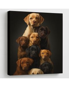 Adorable Puppies Artwork – Cute Dog Painting | Maimo Furniture- MAM0910202580