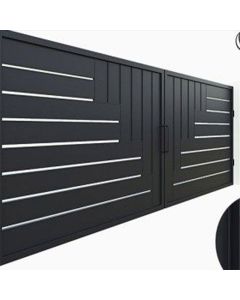 Horizontal Slat Metal Gate – Modern Geometric Gate by Maimo Furniture MAM0111202510