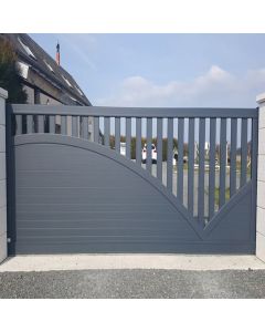 Curved Combination Metal Gate – Elegant Modern Gate by Maimo Furniture MAM0111202511