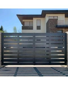 Horizontal Slat Metal Gate – Modern Security Gate by Maimo Furniture MAM0111202515