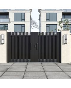 Modern Black Vertical Metal Gate – Secure Home Entrance | Maimo Furniture MAM011120251344