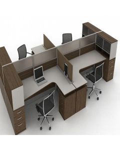 4-Seater Modular Workstation – Modern Office Desk by Maimo Furniture-MAM281020251