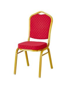 Red and Gold Chair – Elegant Stackable Seating MAM02112025006 