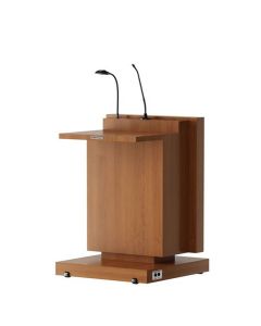 School Podium with Wooden Finish – Practical Presentation Stand by Maimo Furniture MAM3010202504