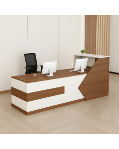 Premium Wooden Premium Reception Desk designed by Maimo -MAM090320252