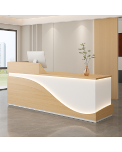 Elegant Curved Elegant Reception Desk designed by Maimo -MAM090320253