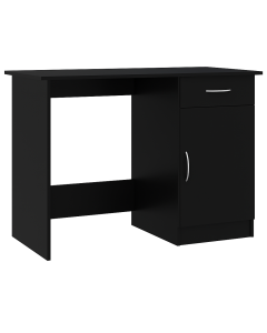 Compact Black Office Desk with Drawer and Cabinet – Maimo Furniture MAM0311202517