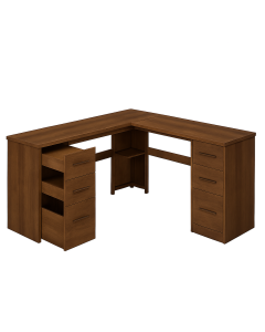 L-Shaped Executive Wooden Desk with Drawers – Maimo Furniture MAM0311202525