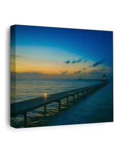 Ocean Pier Sunset Art – Coastal Elegance by Maimo Furniture- MAM0910202520