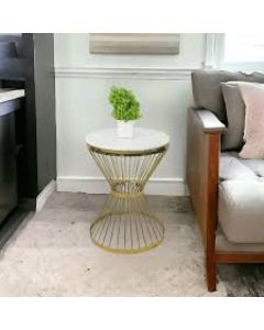 Round Wireframe Side Stool – Modern Accent Table | Maimo Furniture-MAM1017202523