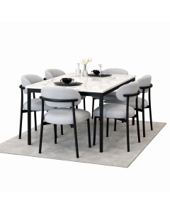 TK Luxe Dining Table Set – 6 Seater Modern Dining Set by Maimo Furniture-MAM20261815