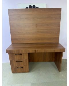 TV Stand and Work Desk Combo with Drawers – Modern Space-Saving Furniture - MAM2026280542