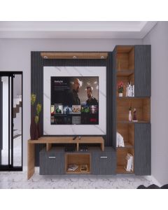 Modern TV Wall Unit with Display Shelves – Maimo Furniture-TV202614054