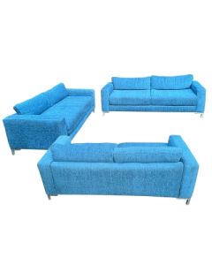 HZN-6SB - 6 Places - Sky Blue Velvet Hezron Couch, Very Comfortable - MAM202225512
