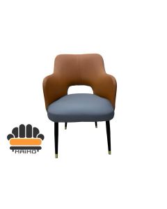 Brain Armchair in Two-Tone Upholstery with Metal Legs – Modern Accent Chair by Maimo Furniture-MAM0601202611
