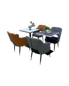 4-Seater Dining Table Set with Upholstered Chairs – Modern Formica Dining Set by Maimo Furniture-MAM20261810