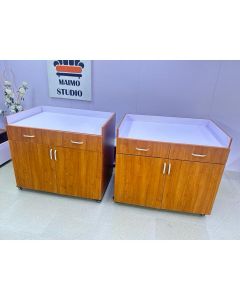 Formica Service Cabinet with Drawers and Doors – Mobile Storage Workstation by Maimo Furniture-MAM20260319