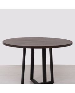 Round Center Table with Wooden Finish Top – Modern Living Room Table by Maimo Furniture-MAM202618225