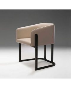 Modern Upholstered Armchair with Metal Base – Contemporary Accent Chair by Maimo Furniture-MAM202618237