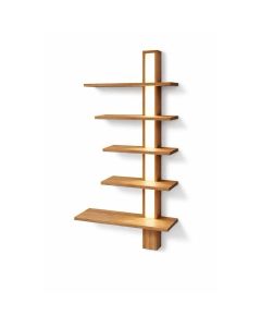 Modern Vertical Wall Shelf with LED Panel – Floating Formica Shelf by Maimo Furniture-MAM202618253