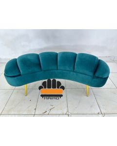 Velvet Ottoman Bench with Gold Metal Legs – Modern Accent Seating by Maimo Furniture-MAM202618256