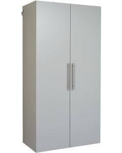 Modern Two Door Wardrobe with Grey Formica Finish – Maimo Furniture-MAM202604249