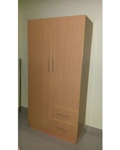 Modern Formica Two Door Wardrobe with Drawers – Maimo Furniture-MAM2026042414