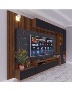 Luxury Modern TV Wall Unit with Marble Panel – Maimo Furniture-TV202614055