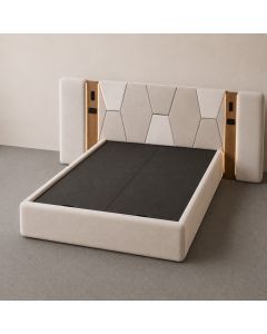 Luxury Upholstered Bed with LED Headboard – Maimo Furniture-MAM202628051