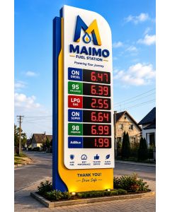 Modern Fuel Station Totem Signage with Digital Pricing Display – Maimo Furniture-MAM202628053