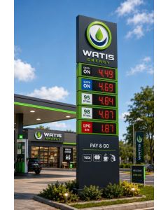 Modern Fuel Price Totem Sign – Outdoor Petrol Station Display -MAM2026280528