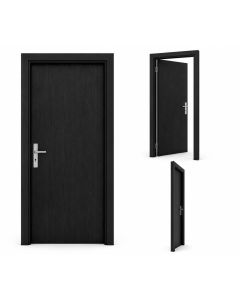 Modern Black Formica Interior Door for Residential and Office Spaces - MAM2026280559